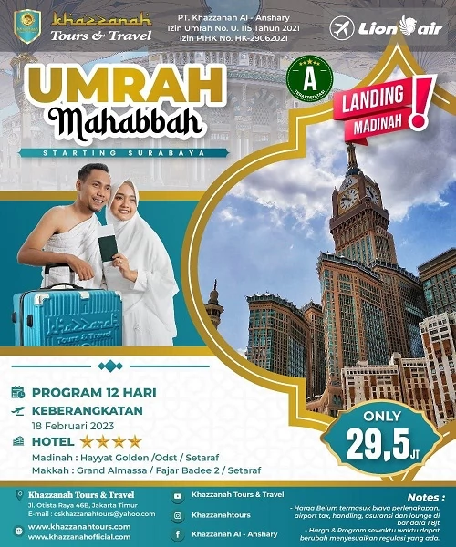 Harga Umroh Anak Usia 5 Tahun Februari 2023