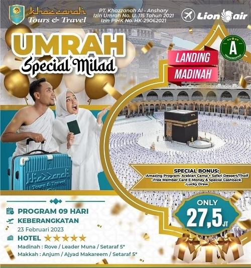 Info Umroh Anak Dibawah 5 Tahun Februari 2023