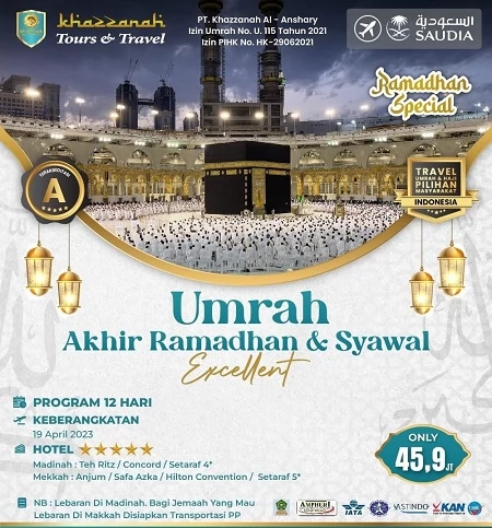 Travel  Umroh Anak 1 Tahun Ramadhan 2023